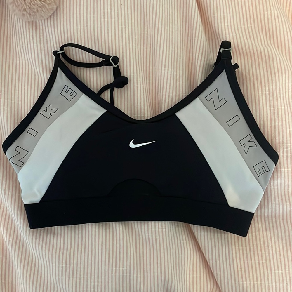 Black multicolor Nike sports bra